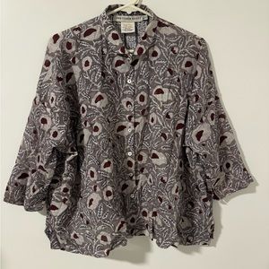 Gretchen Scott 100% cotton oversized button down